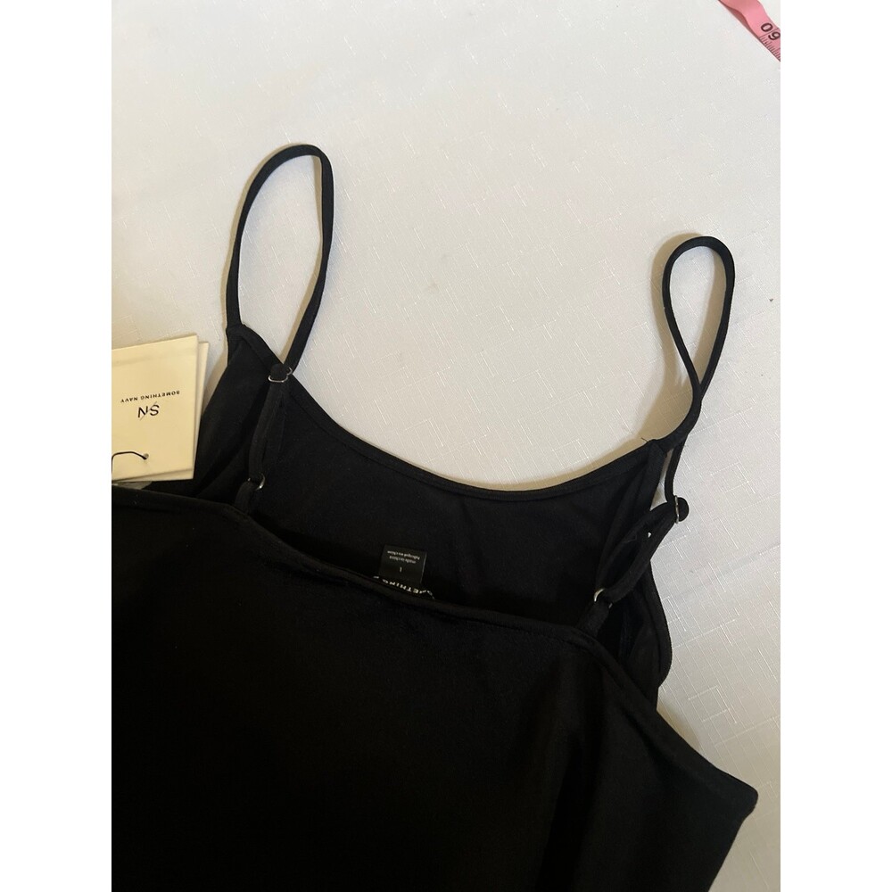 NWT Something Navy Essential Slip Dress NWT large black - Picture 10 of 10